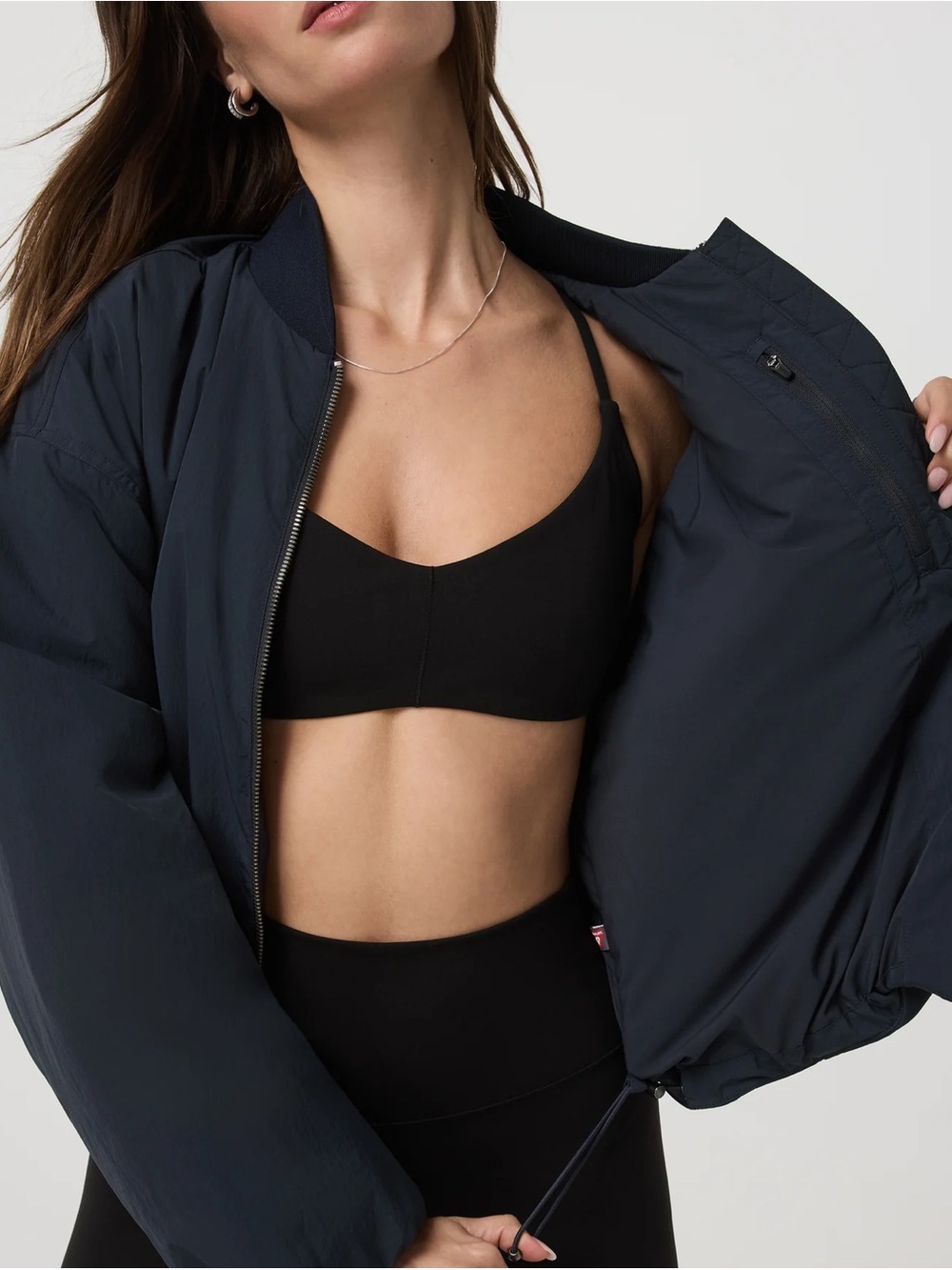 Vuori Lund Insulated Bomber Jacket in Dark Azure Size Small